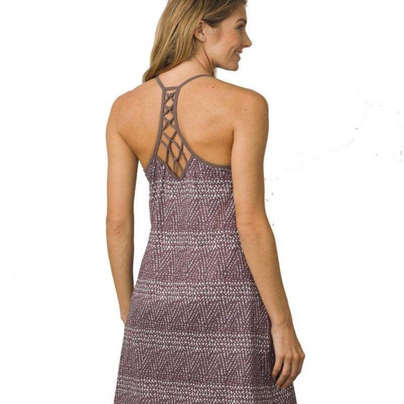 PrAna Women’s Size Medium Elixir Volcanic Plum Sumatra Athletic Sun Dress - Picture 2 of 12